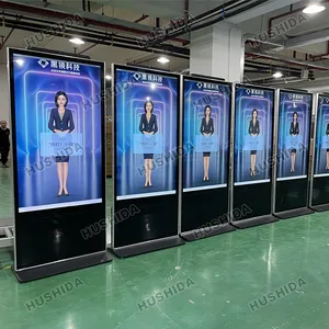 Floor Standing Digital Signage Advertising Display 4K LCD Touch Screen 42 49 50 55 65 Inch Floor Standing China Media Player Custom Digital Signage Display For Advertising
