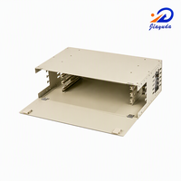 Unit ODF 48 Port Kelas Operator 3U Rak Mount, Hub Distribusi Serat Kosong, Baja 1.2mm, Kompatibel SC LC FC ST, Custom