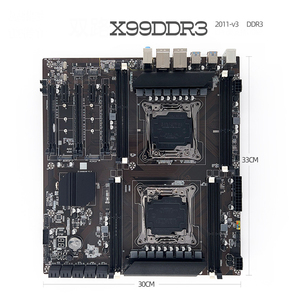 Placa base para juegos de escritorio Du99D3X8 DDR3 X99 Chipset <span class=keywords><strong>Original</strong></span> Dual Xeon/V4 Usb3.0 Sata3.0 placa madre para ordenador - Product Image 2