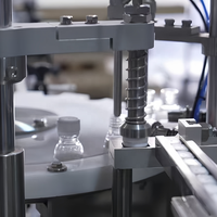 Machine de remplissage, de bouchage et d'étiquetage automatique pneumatique Visla pour liquides oraux et réactifs, pour compte-gouttes et huiles, 15 ml