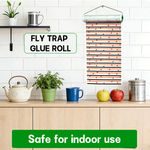 Trampa para Moscas Adhesiva Resistente, Impermeable, de Larga Duración, en Rollo, para Hogar, Cocina, Restaurante, Granja, Almacén, Entrega Rápida - Product Image 2