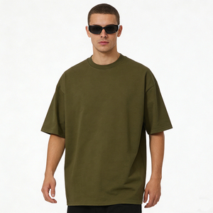 T-shirts unisexe en coton tricoté 100 %, décontractés, respirants, à manches courtes, vierges, poids spécifiques en option, vente en gros usine - Product Image 1