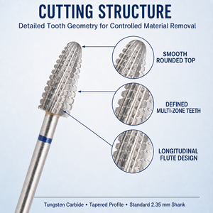 Brocas cónicas para uñas de 2,35mm de alta calidad, precio de fábrica para manicura y pedicura, eliminación eficiente de Gel para limpieza de cutículas eléctrica - Product Image 3
