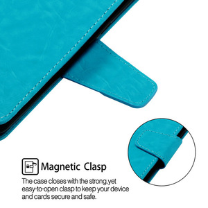 Étui portefeuille rétro en cuir PU avec fentes pour cartes pour iPhone 17 16 15 14 13 Pro Max - Product Image 5