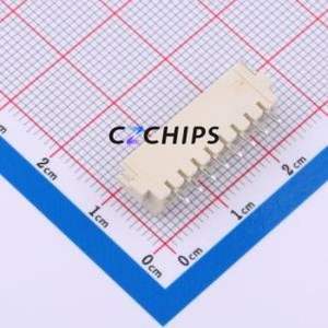 HCZZ0021-8 Wire-to-Board Pin Header SMD,P=2.54mm,Horizontal Mount Connector 1x8P 2.5mm Horizontal Mount XH - Product Image 2