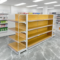 Étagères métalliques robustes pour supermarché, présentoirs sur mesure, étagères autoportantes solides pour usage en magasin, stockage, revêtement en poudre époxy