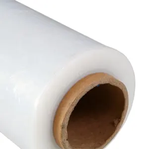 Filme plástico de embrulho resistente, boa proteção pré-estiramento palete rolo 50 microns lente 450 mm molde de polipropileno uso manual