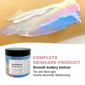 Beurre Corporel Hydratant Naturel Fouetté Effet Glace au Cacao et aux Couleurs de l'Arc-en-ciel pour Soins Corporels en Gros - Product Image 1