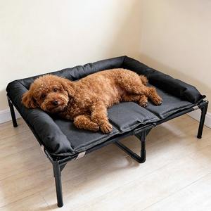 Cama elevada para perros grandes con valla de tres lados, cama tipo hamaca para mascotas, venta al por mayor - Product Image 1