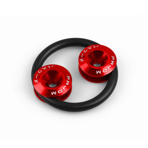 Rondelles de renforcement de pare-chocs JDM 6mm 24mm rouges pour amélioration avant et arrière de voiture - Product Image 2