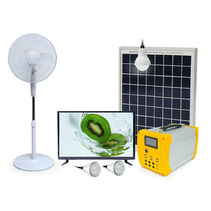Système d'éclairage solaire 50W pour le marché africain, double port USB, garantie de 2 ans, protection contre les surintensités, 6 sorties DC 12V, système d'énergie solaire - Product Image 4