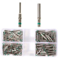 200 pièces série DT 16 #   Contacts solides, bornes à sertir mâles et femelles en acier inoxydable DT Pin & Socket 14-20AWG
