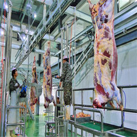 Série de couteaux d'abattage de bovins en gros pour usine : outils de dépecage, d'osage et de hachage compatibles avec la ligne d'abattage de bétail entièrement automatique