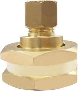 Adaptateur <span class=keywords><strong>de</strong></span> <span class=keywords><strong>tuyau</strong></span> <span class=keywords><strong>de</strong></span> robinet anti-fuite avec connecteurs en laiton à compression 3/4 GHT pour <span class=keywords><strong>tuyau</strong></span> d'arrosage à filetage femelle vers 1/4 OD avec rondelles - Product Image 4