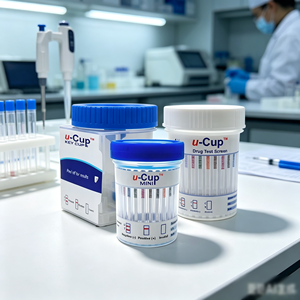 Kit <span class=keywords><strong>de</strong></span> <span class=keywords><strong>Prueba</strong></span> <span class=keywords><strong>de</strong></span> <span class=keywords><strong>Drogas</strong></span>, Vaso para Orina y Tira <span class=keywords><strong>de</strong></span> <span class=keywords><strong>Saliva</strong></span>, <span class=keywords><strong>Prueba</strong></span> <span class=keywords><strong>de</strong></span> Detección <span class=keywords><strong>de</strong></span> <span class=keywords><strong>Drogas</strong></span> para AMP, BAR, BZO, COC, MET, OPI, OXY, PCP, THC, Resultados en 5-10 Minutos, CE - Product Image 1