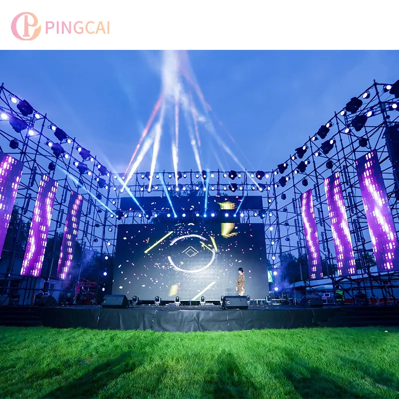 PINGCAI P2.604 alquiler pantalla LED 3X4 6X3 al aire libre Led Video pared concierto Roadshow escenario móvil pantalla Led pared Led