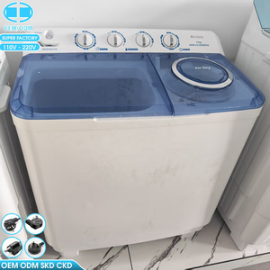 Lave-linge semi-automatique à double cuve 9 kg OEM/ODM, haute efficacité, appareils électroménagers pour la lessive - Product Image 4