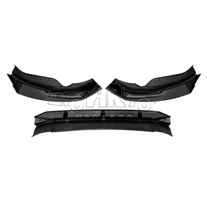 Spoiler de lèvre de pare-chocs avant HS séparateur de becquet de lèvre avant en plastique aspect fibre de carbone 3 pièces lèvre avant pour <span class=keywords><strong>Suzuki</strong></span> <span class=keywords><strong>Swift</strong></span> 2018 - Product Image 4