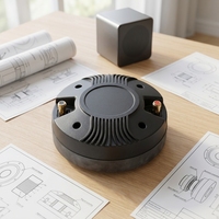 Controlador de Compresión de Titanio de 160W, 8 ohmios, 110dB, Tweeter de Alta Frecuencia con Imán de Ferrita de 35oz para Line Array y Monitores de Escenario