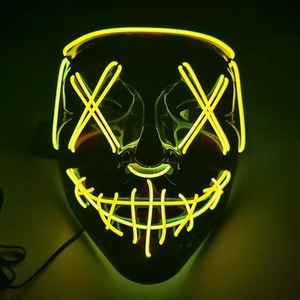 Maschera LED da DJ in PVC per Halloween, con filo EL, per cosplay, bar, mascherata, rave - Articolo caldo! - Product Image 6