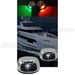 Feux de signalisation de navigation LED, feux de bateau rouges et verts, feux de navigation marine pour yacht, acier inoxydable 12VDC - Product Image 2