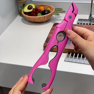 Clip antiescaldante para tapas de botellas, cuencos, platos, clip de cocina con aislamiento térmico, herramienta de elevación de platos antideslizante de silicona, 3 en 1 - Product Image 2