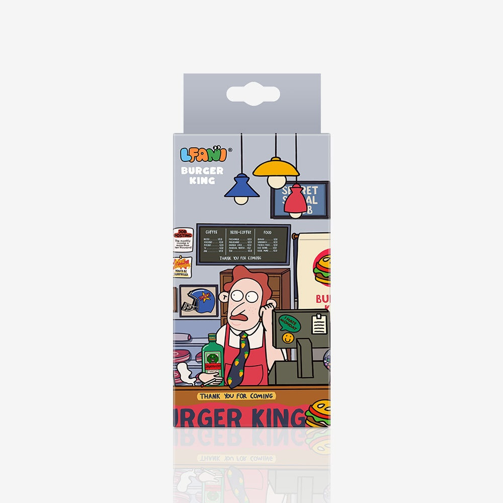 Ensemble coloré de 27 pièces BURGER KING de style américain