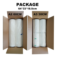 Norman 60cm Hot Peel papel de transferencia transparente hojas de impresión Uv Dtf Matt rollo de película para ropa