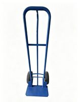 Chariot à main robuste de 450 kg en acier avec cadre fermé, 2 roues réglables, personnalisable OEM, pour utilisation avec des outils