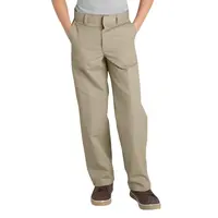 Calças grossas de tecido masculinas, calças pull-on cáqui para escola e meninos, uniforme escolar