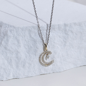 สร้อยคอเพชรเม็ดเดี่ยวเพาะเลี้ยงในห้องปฏิบัติการ ทอง 10k รุ่น MSN-964 จาก Messi Jewelry ออกแบบตามสั่ง - Product Image 2