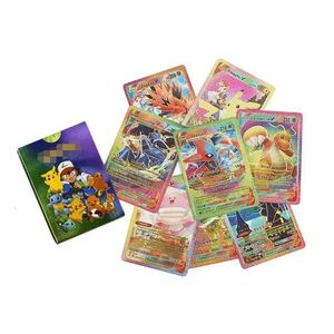 Ensemble de 55 cartes <span class=keywords><strong>Pokémon</strong></span> <span class=keywords><strong>arc</strong></span>-<span class=keywords><strong>en</strong></span>-<span class=keywords><strong>ciel</strong></span> brillantes, personnages d'anime et <span class=keywords><strong>Pokémon</strong></span> légendaires, collection colorée et brillante - Product Image 5