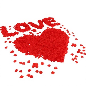 Pétalos de Rosa Roja de Seda Artificial SuperZ al por Mayor para Decoración de Bodas, San Valentín y Halloween - Product Image 1