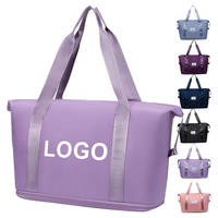 Bolsa Deportiva de Gimnasio con Separación para Ropa Seca y Mojada, Logotipo Personalizado, Gran Capacidad, Expandible, Bolsillo para Zapatos, Ajustable, Regalos Promocionales