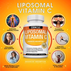 Cápsulas Liposomales de Vitamina C Aura Herbal 2100mg, Alta Absorción, Suplemento de Vitamina C, Refuerzo de Colágeno, Defensa Inmunológica, Antioxidante - Product Image 2