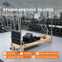 Reformer de Pilates portable YA ZU en aluminium avec roues, équipement de yoga léger pour les entraîneurs personnels et les studios de Pilates mobiles
