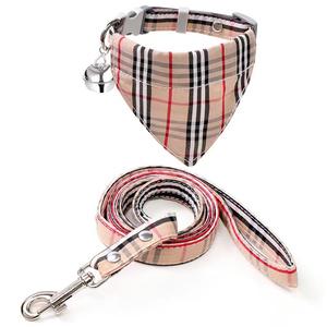 Correa y Collar de Perro de Lujo Personalizados, Ecológicos, de Poliéster Reciclado a Cuadros - Product Image 1