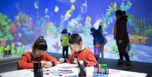 Groot Scherm Vinger Touch Magic Painting Tekening Touchscreen Muur Interactieve Projectiespellen Laser Sensorisch Nauwkeurig Vs Lidar - Product Image 3