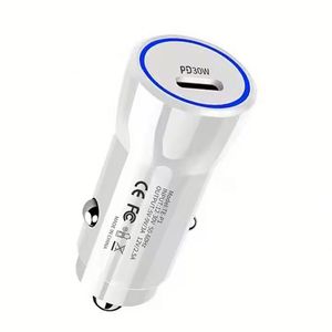 30W Type <b>C</b> Car Charger QC3.0 Fast Charging Car Charger <b>USB</b> <b>C</b> PD Mobile Phone Car Charger - Product Image 1