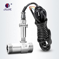 Débitmètre à turbine pour eau avec capteur de signal pulsé, raccord fileté 2 pouces, 1 pouce