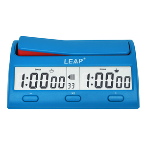 LEAP Eco-friendly Blue Digital <strong>Electronic</strong> Manufacturer <strong>Chess</strong> Clock Unisex Large Screen Voice Prompts <strong>Chess</strong> <strong>Board</strong> Game Timer - Product Image 1