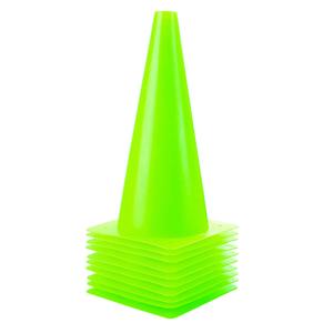 CITICITY Cono de Seguridad Verde de 12 Pulgadas, Cono Marcador de Plástico Flexible, Conos de Tráfico y Deportivos para Entrenamientos de Fútbol, Baloncesto, Eventos Festivos - Product Image 1