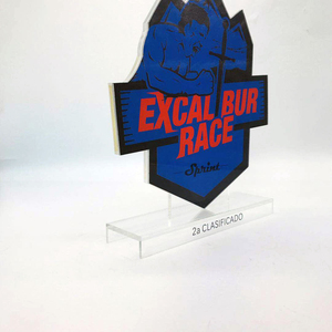 Placa de Premio Artística Única de Acrílico con Impresión 4C, Copa de Madera Grabada con Láser con Diseño de Trofeo para Medalla de Recuerdo - Product Image 5