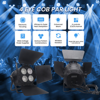 Projecteur PAR double COB 200W 2 en 1 Blanc froid et blanc chaud 4X50W DMX LED Blinder DJ Lumière Haute CRI 95 IP33 pour scène théâtre mariage