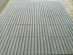 Mosaïque de pierre en marbre travertin à courbes cannelées, bande Kitkat, mosaïque de doigts, pour salle de bain, cuisine, crédence, bar, mur - Product Image 2