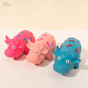 Luxury New Durable Bite-Resistant Latex <strong>Dog</strong> Molars Chew Toys Cartoon Animal Modeling Printed <strong>Bones</strong> Multi-functional <strong>Dog</strong> Toys - Product Image 2