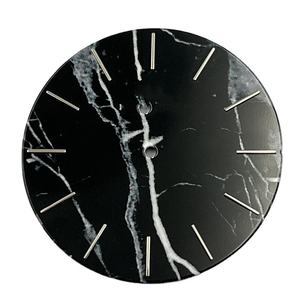 Esfera de Reloj de 28.5mm sw200 9015 Personalizada con Superficie de Mármol Negro Natural e Índices Aplicados para Relojes de Marca Privada - Product Image 1