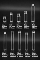 Flacon pulvérisateur à brume fine en verre transparent avec logo personnalisé, petit échantillon de parfum, atomiseur vide rechargeable pour kit de voyage et d'essai