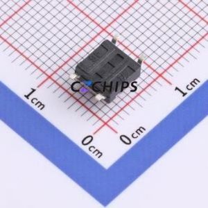 TC-06104FSB-043E Tactile Switch SMD-4P,6x6mm Switch Single Pole Single Throw Round Button 2.5N 6mm - Product Image 2