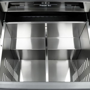 Réfrigérateur encastrable de 30 pouces avec congélateur inférieur, intérieur en acier inoxydable, armoire intégrée avec machine à glaçons, double installation - Product Image 6